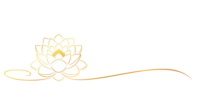 recommend clip art: Lotus flowers line art style. element vector eps 10