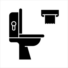 Toilet cleaning linear icon. Thin line illustration. Bathroom cleaning. vector illustration on white background