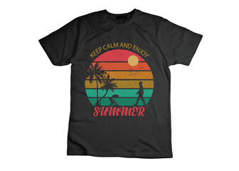 summer surfing t shirt