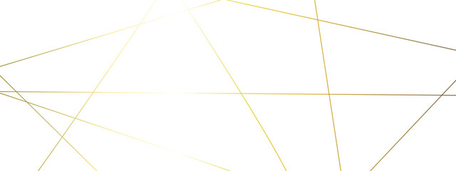 Abstract luxury gold lines with many squares and triangles shape background. Geometric random chaotic lines background.	