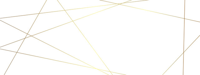 Abstract luxury golden geometric random chaotic lines with many squares and triangles shape background.	