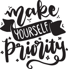 Motivational quotes. Hand written sign for every design production.