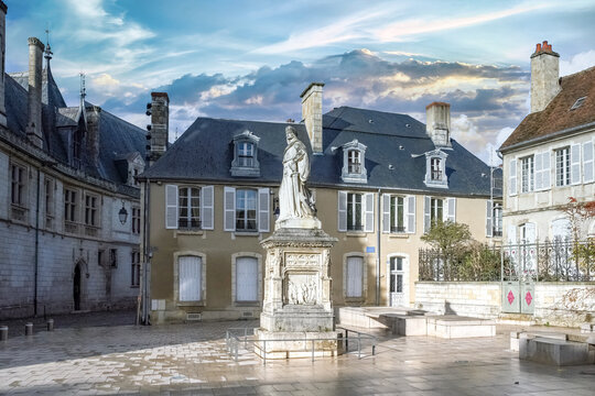 Bourges, medieval city in France, the Jacques Coeur mansion in the historical center
