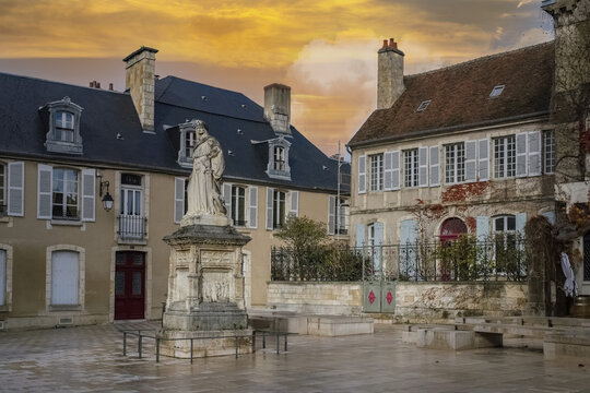 Bourges, medieval city in France, the Jacques Coeur mansion in the historical center
