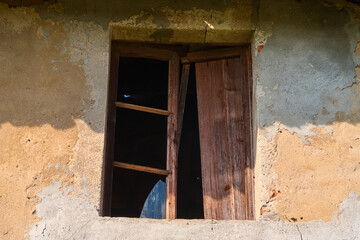 Ancient window old farmhouse characteristic village art history tourism culture