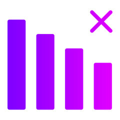 No signal gradient icon