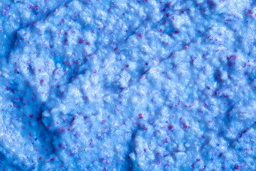 Berry yoghurt ice cream. Smoothies from fresh fruits and berries. Ice cream texture. Delicious sweet dessert close-up as a background.