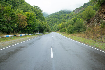 Fototapeta premium Beautiful view of country road.
