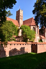 Zamek Krzyżacki w Malborku, największy na świecie, Polska, gotycki, ceglany, © Albin Marciniak