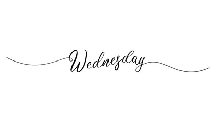happy wednesday letter calligraphy banner animation footage 4k