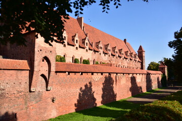 Zamek Krzyżacki w Malborku, największy na świecie, Polska, gotycki, ceglany, © Albin Marciniak