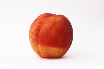 peach on white background