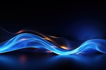Blue glowing shiny lines effect vector background, Luminous white lines of speed, Light glowing effect, Light trail wave, fire path trace line and incandescence curve twirl