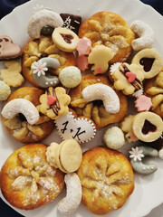Naklejka premium fresh wedding desserts