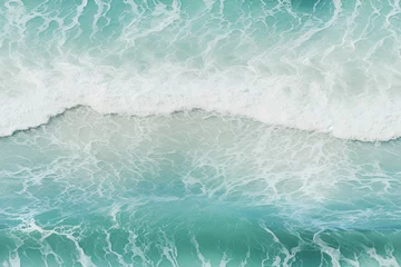 Fototapeten ocean waves at beach sea background wall texture pattern seamless © Aldis