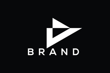Obraz premium Minimal and abstract play vector logo design