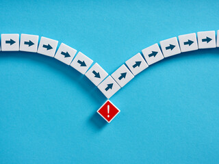 Risk aversion in business and finance concept.