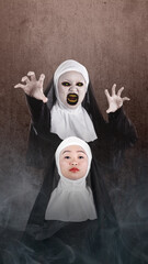 Scary woman for Halloween