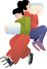 Working Team Illustration