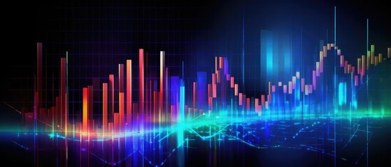 Finance analysis chart stock market business background