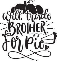 Hand drawn lettering quote for Thanksgiving Day. Typographic design. Greeting card and poster or print template. Autumn concept. Vector Illustration. Pumpkin Quotes