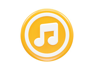 Music icon rendering transparent element