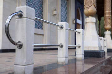 detail of a bridge in a park