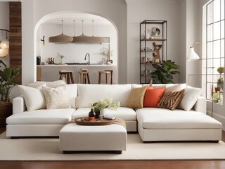Free Modern Interior living room Design for Your Home Generative AI