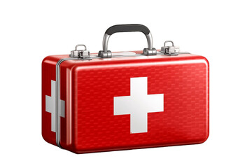Isolated First Aid Kit PNG on Transparent Background Generative AI