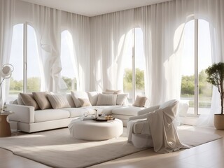 Free Modern Interior living room Design for Your Home Generative AI