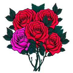 flower red pink rose floral plant beautiful
illustration design group 