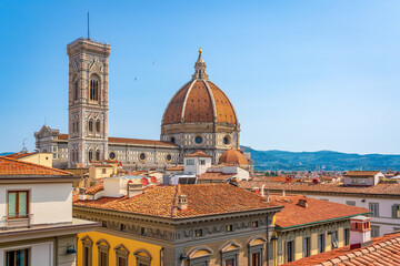 Italy. Florence Cathedral from the rooftops