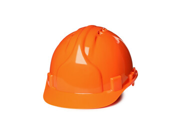 Fototapeta premium PNG, orange construction helmet, isolated on white background