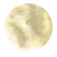 Full moon in the dark night circles on white background