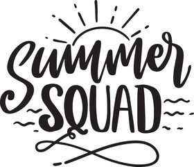 Hand-drawn lettering compositions about Summer. Funny season slogans. Isolated calligraphy quotes for travel agencies, and beach parties. Great design for banner, postcard, print, or poster.