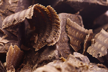 Dark chocolate texture