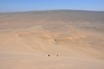 footprints in dunes