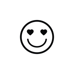 smile icon. love  smiley face. Smiling Emoticon. Yellow vector symbol. 