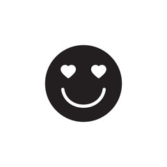 smile icon. love  smiley face. Smiling Emoticon. Yellow vector symbol. 