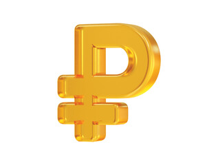 Ruble icon rendering element transparent