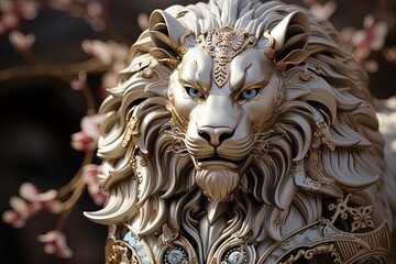 Chinese Zodiac: Artistic representation of the animal of the year according to the Chinese zodiac.Generated with AI