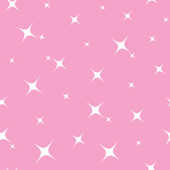 Striped pattern with a star. Pink texture Seamless vector stripes. Horizontal parallel stripes. Fabric for wrapping wallpaper. Textile sample. Abstract geometric background. bright pink simple design