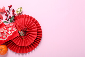 Concept of Happy Chinese new year, space for text