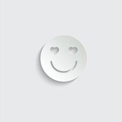 smile icon. love  smiley face. Smiling Emoticon. Yellow vector symbol. 