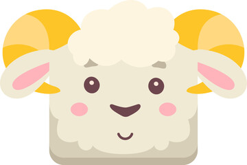 Sheep Square Face