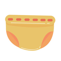 diaper of baby colorful flat design icons vector illustrations