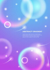 Vector colorful gradient abstract poster design