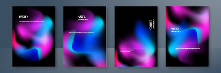 Colorful bubble gradient poster. abstract backgrounds color gradient vibrant. Applicable for banner design, cover, invitation, party flyer, app, web design, webpages, vector design.