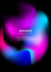 Colorful vector gradient abstract background