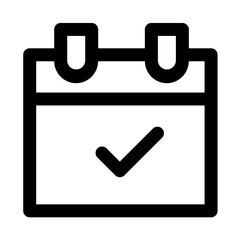 Calendar, time, and location line Icons